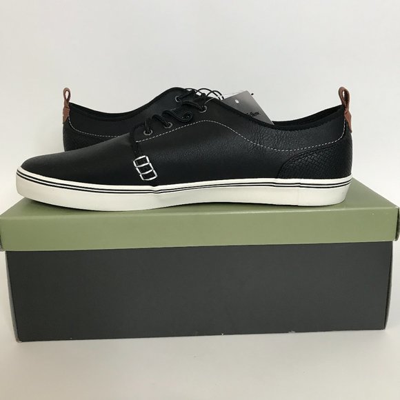 Men's Elliot Casual Apparel Sneakers Black - Goodfellow & Co Size 12 - Picture 2 of 7
